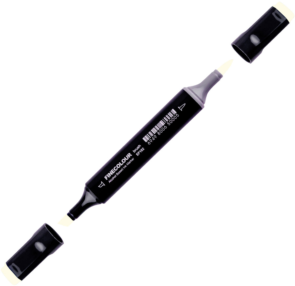 

Маркер Finecolour Brush спиртовой 388 светлая известь Y388 (EF102-388N)