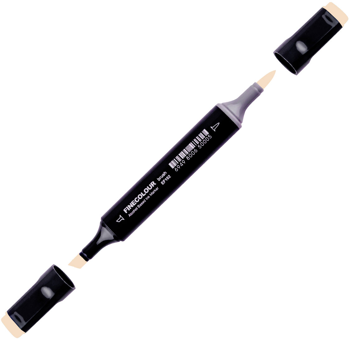 

Маркер Finecolour Brush спиртовой 408 песок E408 (EF102-408N)