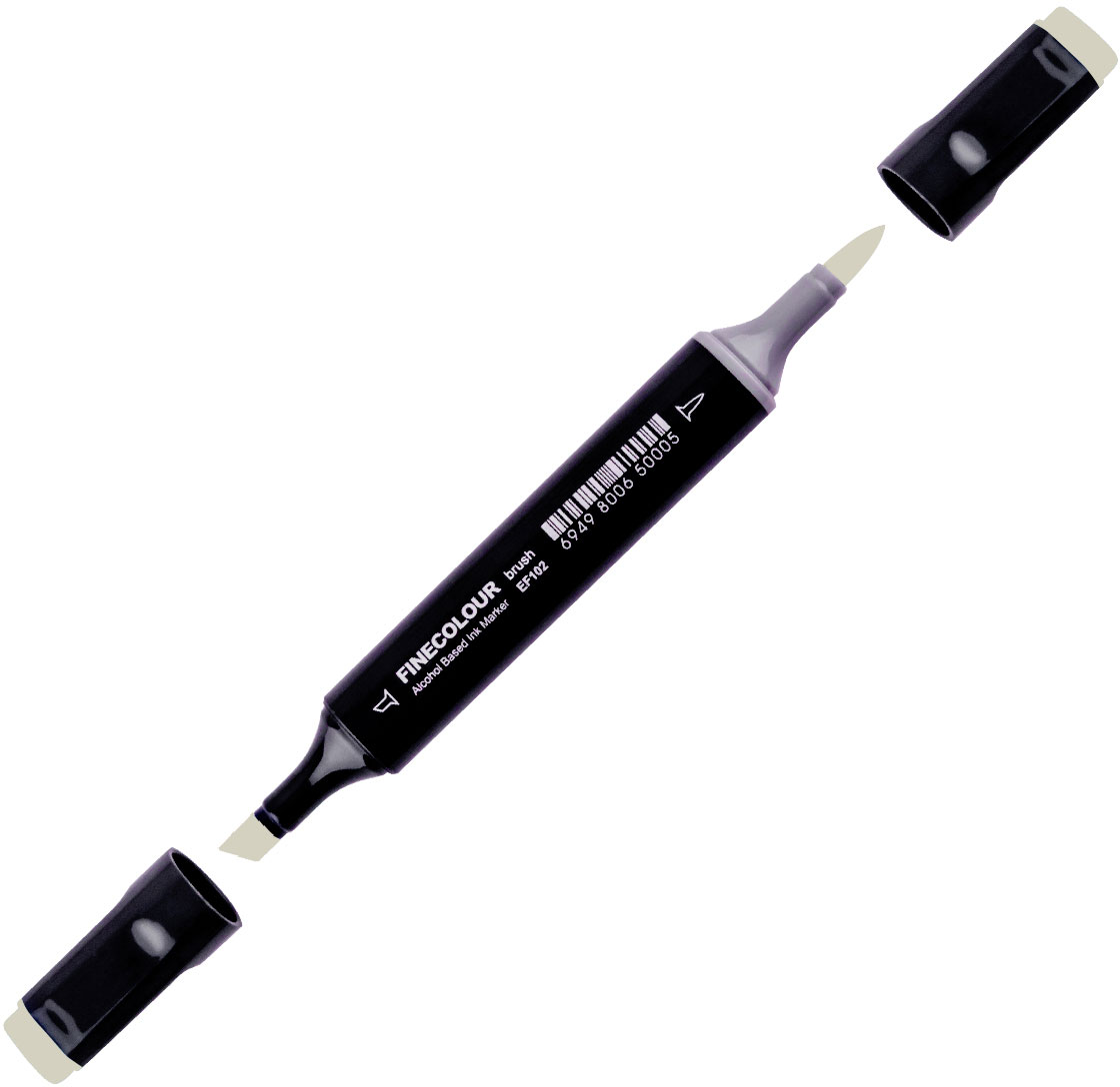 

Маркер Finecolour Brush спиртовой 455 зеленовато серый YG455 (EF102-455N)