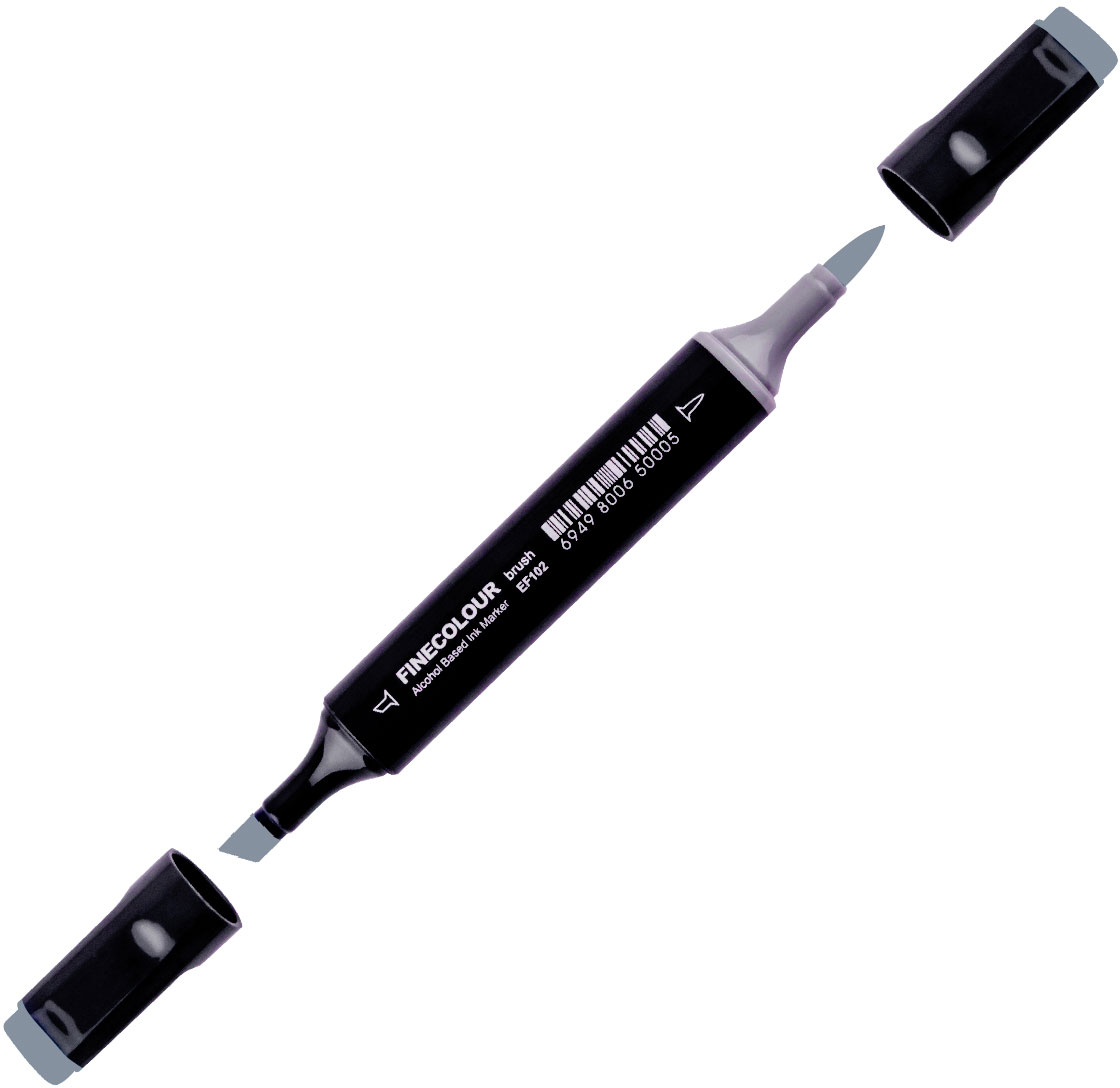 

Маркер Finecolour Brush спиртовой 461 резкий серый №8 CG461 (EF102-461N)