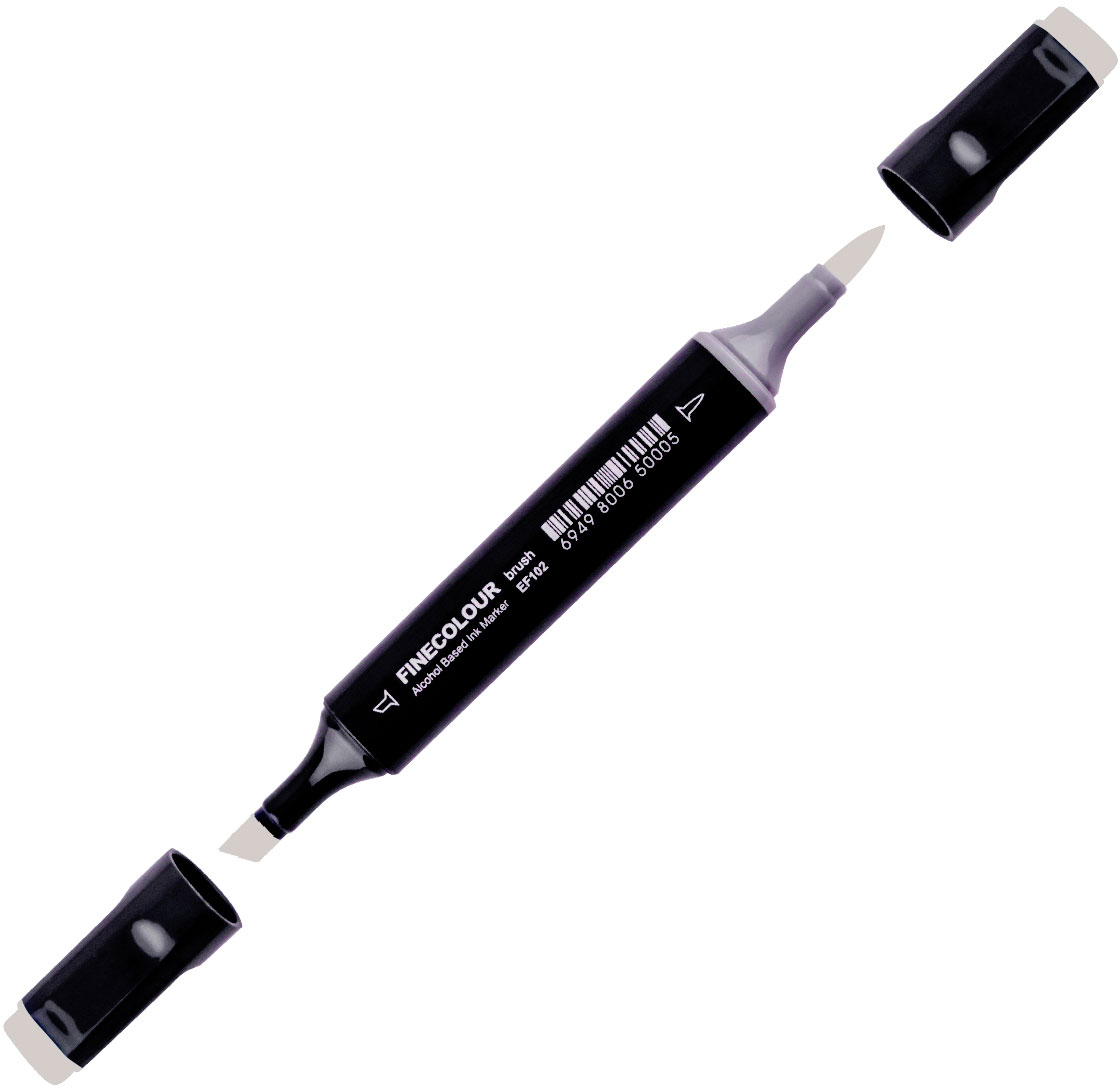 

Маркер Finecolour Brush спиртовой 466 теплый серый №4 WG466 (EF102-466N)