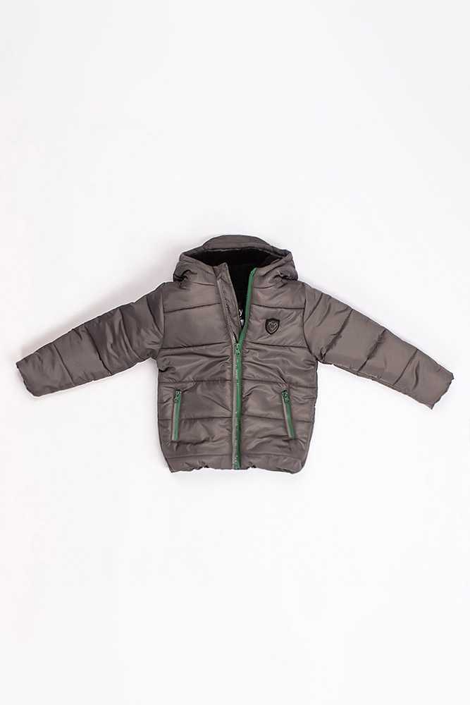 

Куртка коротка на хлопчика Aressy 104 сірий (SKT000591464)