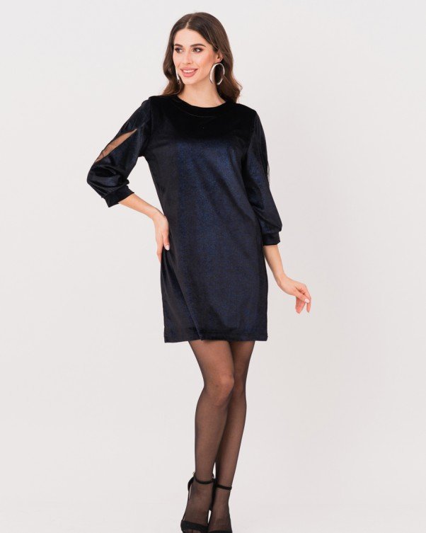

Платье ISSA PLUS 11249  черно-синее, Платье ISSA PLUS 11249 L черно-синее
