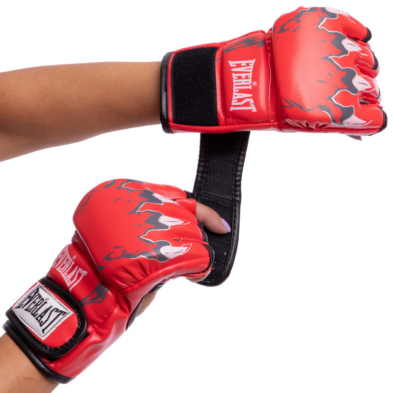 

Перчатки для смешанных единоборств Everlast Heroe 3207 размер S Red