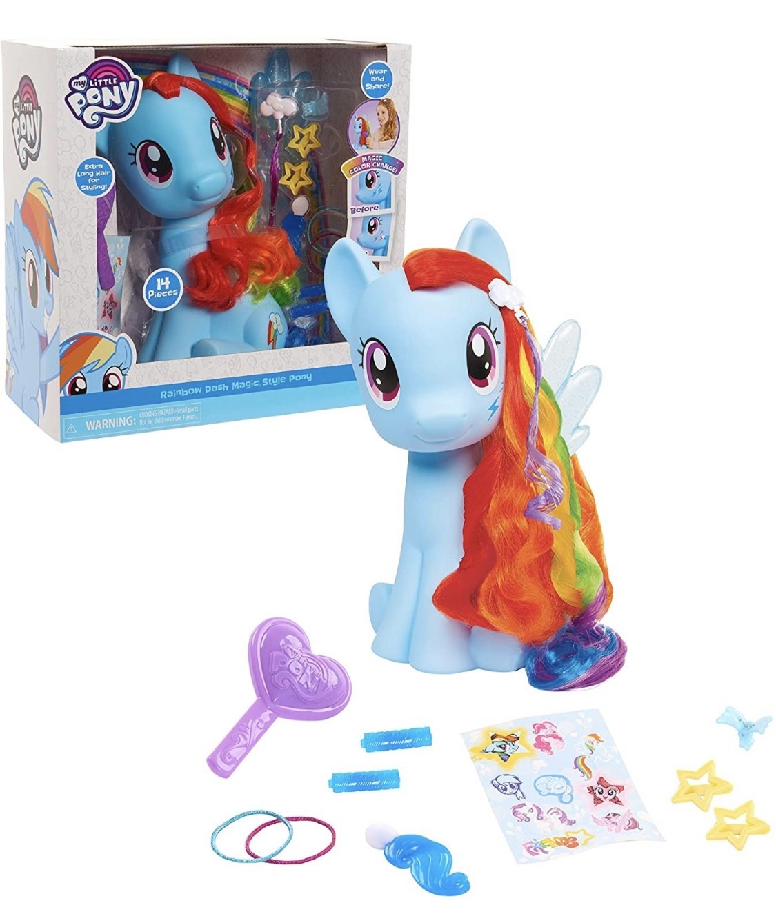 

My little pony rainbow dash styling pony рейнбоу деш с аксессуарами для причесок
