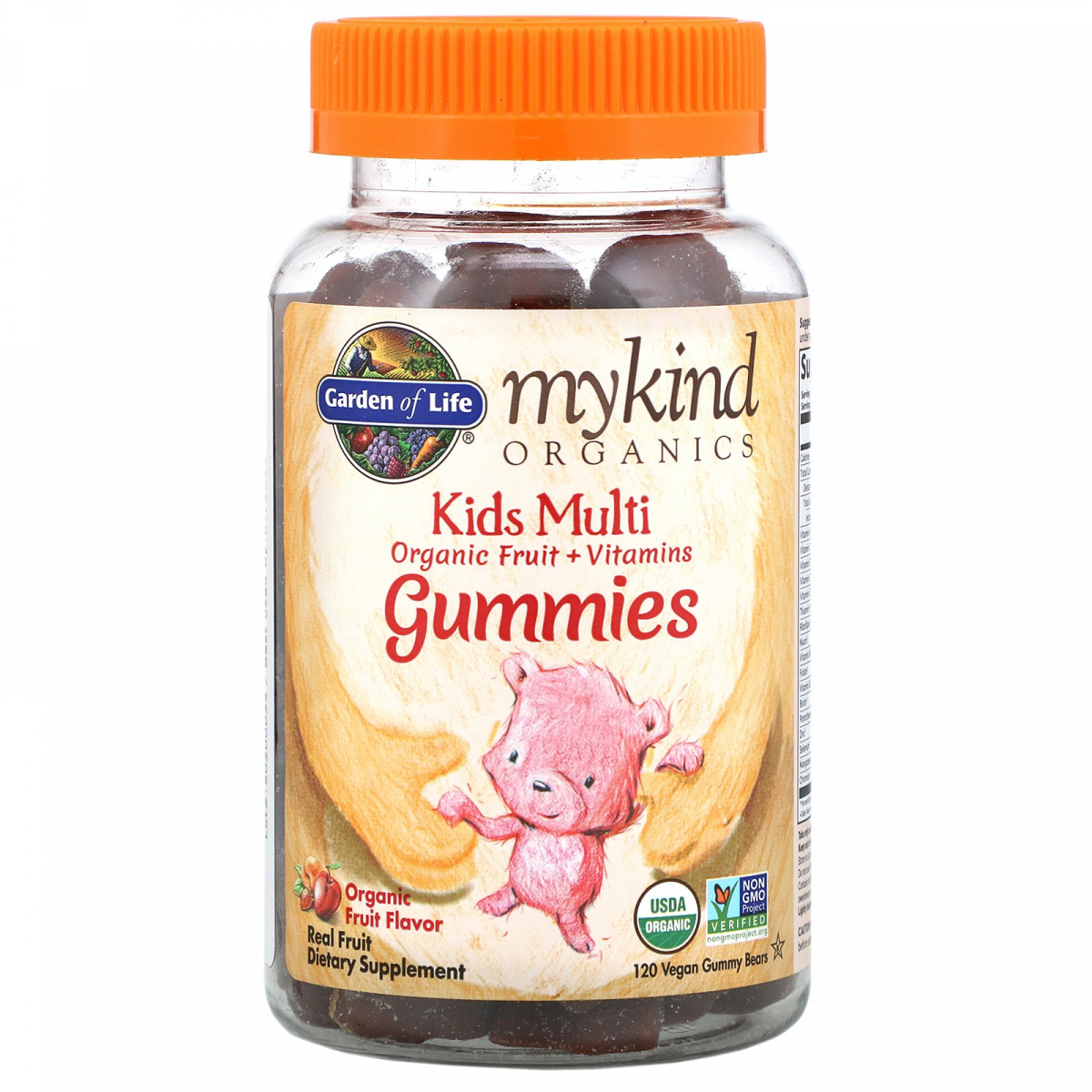 

Поливитамины для детей органик для веганов фруктовый вкус Garden of Life (Kids Multi Gummies Mykind Organics) 120 жевательных конфет