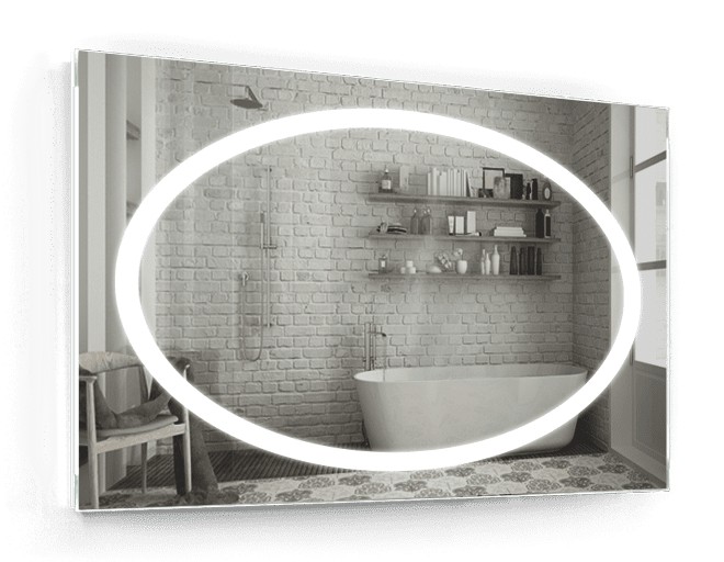 

Зеркало c LED подсветкой Smart Mirror сенсорное Carpi SK 80х70 см Прямоугольное