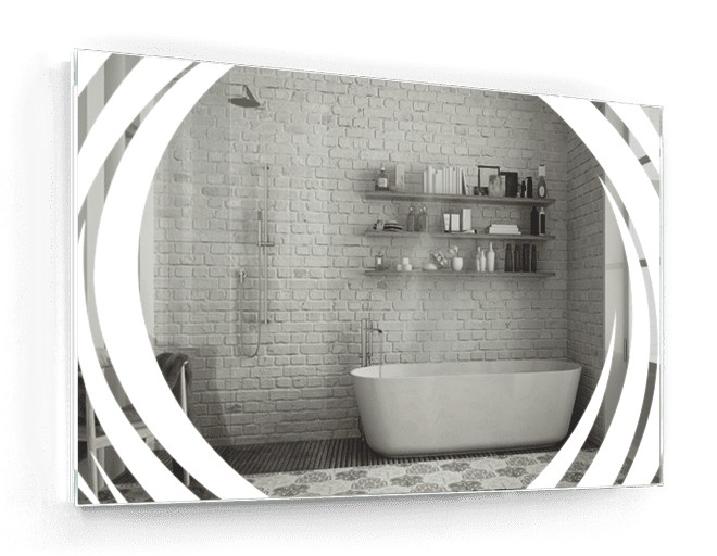 

Зеркало c LED подсветкой Smart Mirror сенсорное Forlì SK 80х80 см Прямоугольное
