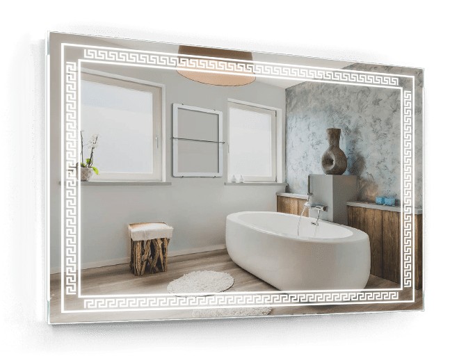 

Зеркало c LED подсветкой Smart Mirror сенсорное Genova SK 80х60 см Прямоугольное