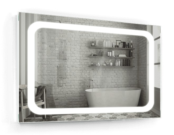 

Зеркало c LED подсветкой Smart Mirror сенсорное Livorno SK 120х100 см Прямоугольное