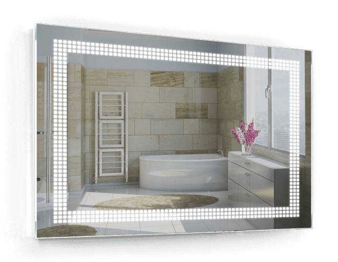 

Зеркало c LED подсветкой Smart Mirror сенсорное Pavia SK 140х90 см Прямоугольное