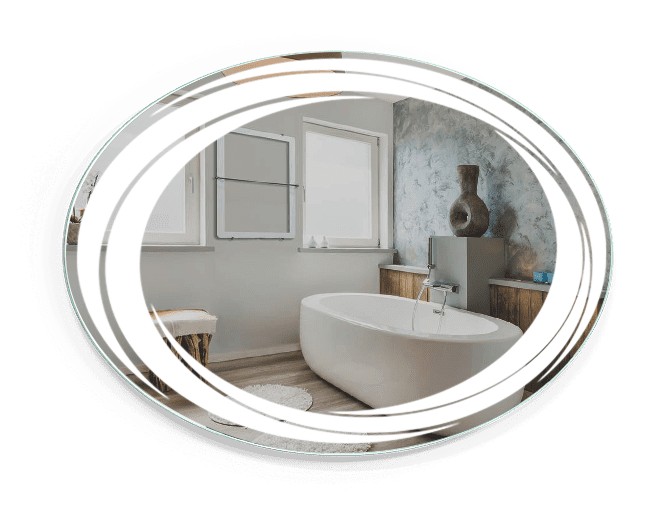 

Зеркало c LED подсветкой Smart Mirror сенсорное Molfetta SK 140х80 см Овальное