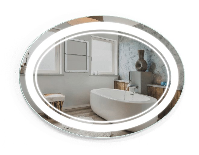 

Зеркало c LED подсветкой Smart Mirror сенсорное Tivoli SK 80х50 см Овальное