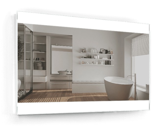 

Зеркало c LED подсветкой Smart Mirror сенсорное Udine SK 80х60 см Прямоугольное