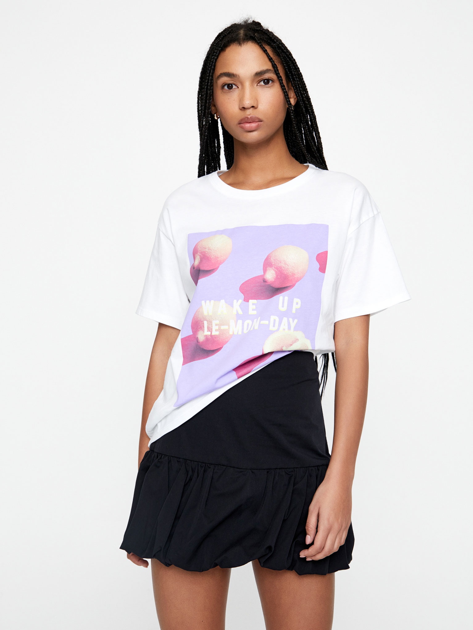 

Футболка Pull & Bear 5238/327/250  Белая, Футболка Pull & Bear 5238/327/250 S Белая