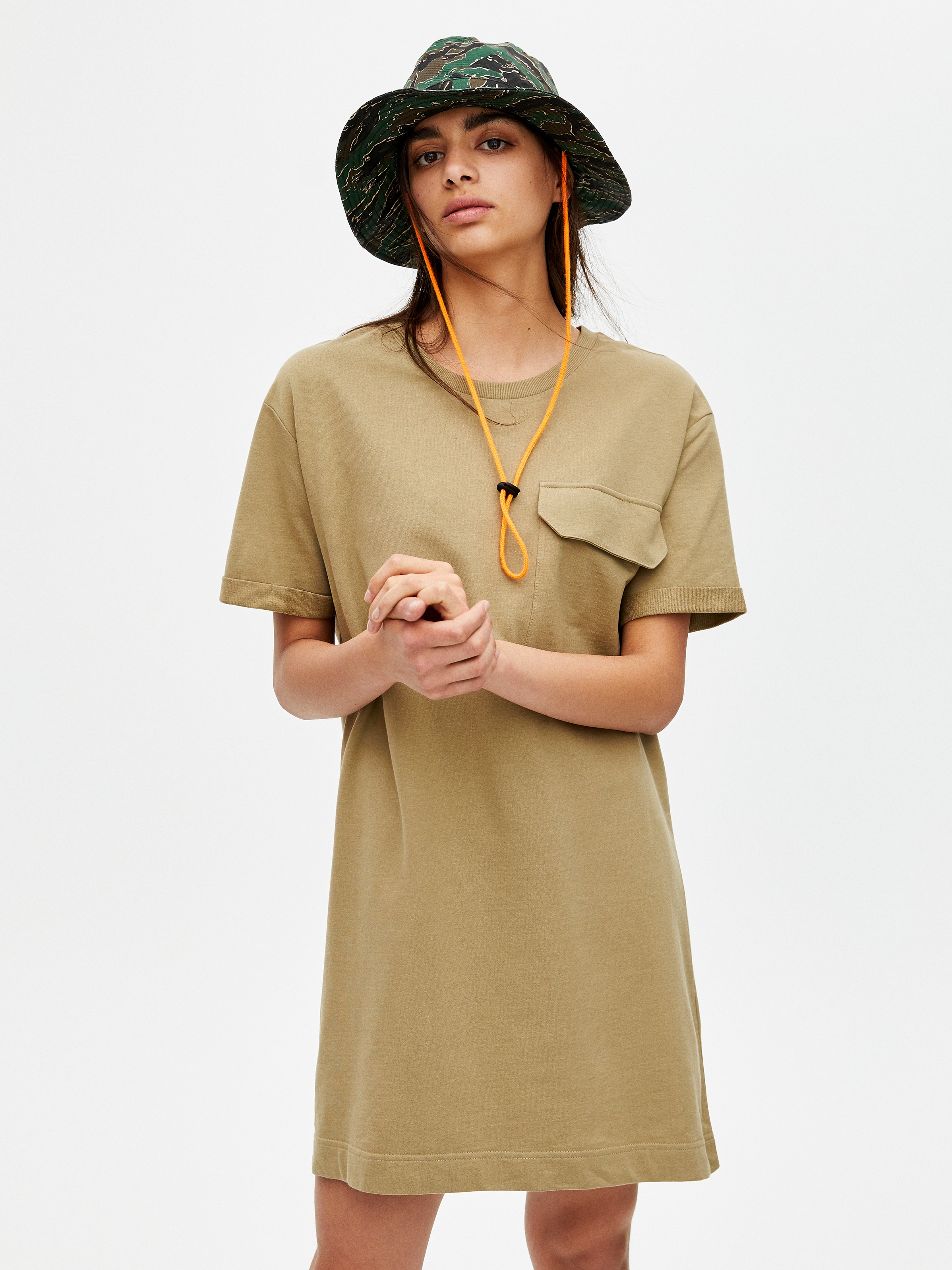 

Платье Pull & Bear 5390/347/506  Хаки, Платье Pull & Bear 5390/347/506 L Хаки