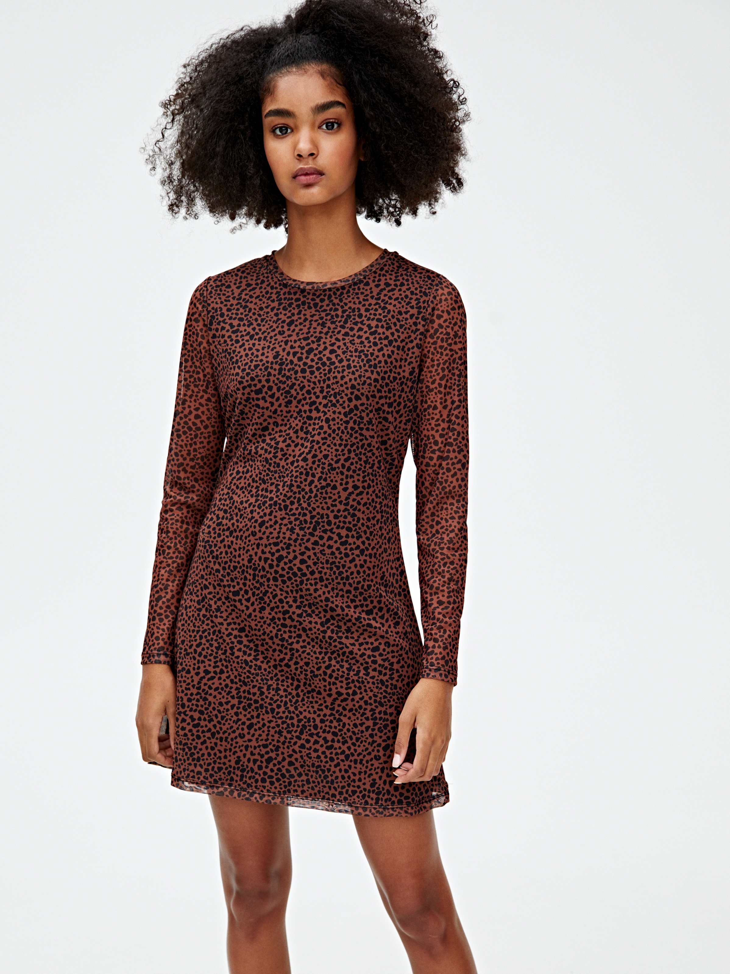 

Платье Pull & Bear 5391/316/700  Тигровое принт, Платье Pull & Bear 5391/316/700 XS Тигровое принт