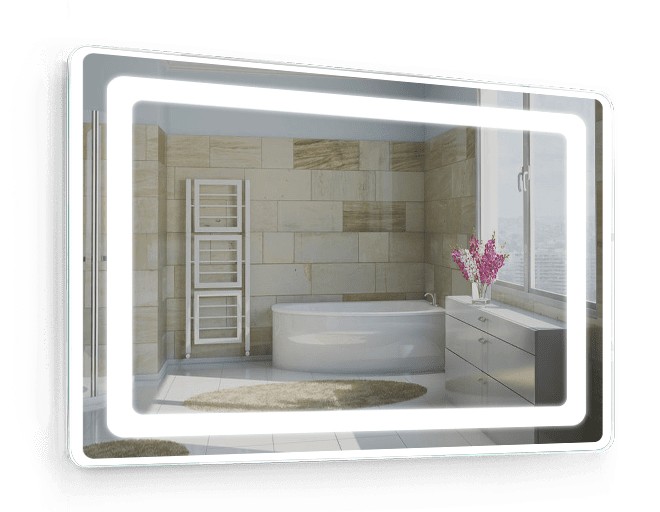

Зеркало c LED подсветкой Smart Mirror сенсорное Tignes SK 80х70 см Прямоугольное