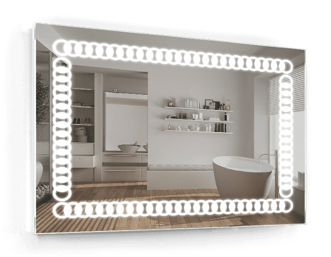 

Зеркало c LED подсветкой Smart Mirror сенсорное Ragusa SK 80х80 см Прямоугольное