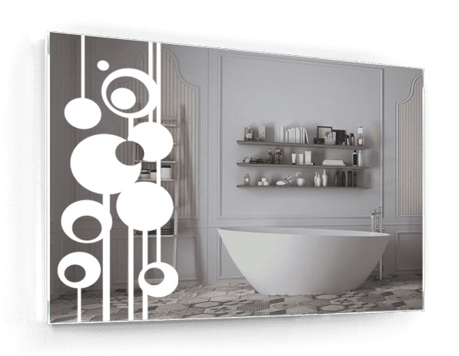 

Зеркало c LED подсветкой Smart Mirror сенсорное Siracusa SK 80х60 см Прямоугольное