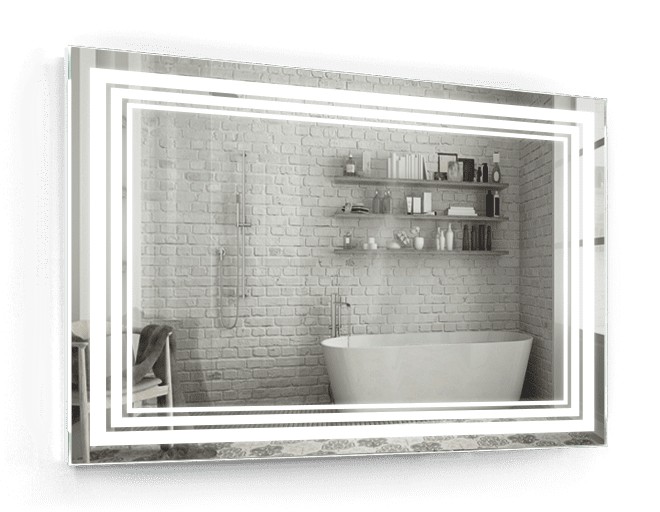 

Зеркало c LED подсветкой Smart Mirror сенсорное Roma SK 120х80 см Прямоугольное