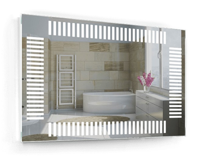 

Зеркало c LED подсветкой Smart Mirror сенсорное Ferrara SK 140х90 см Прямоугольное