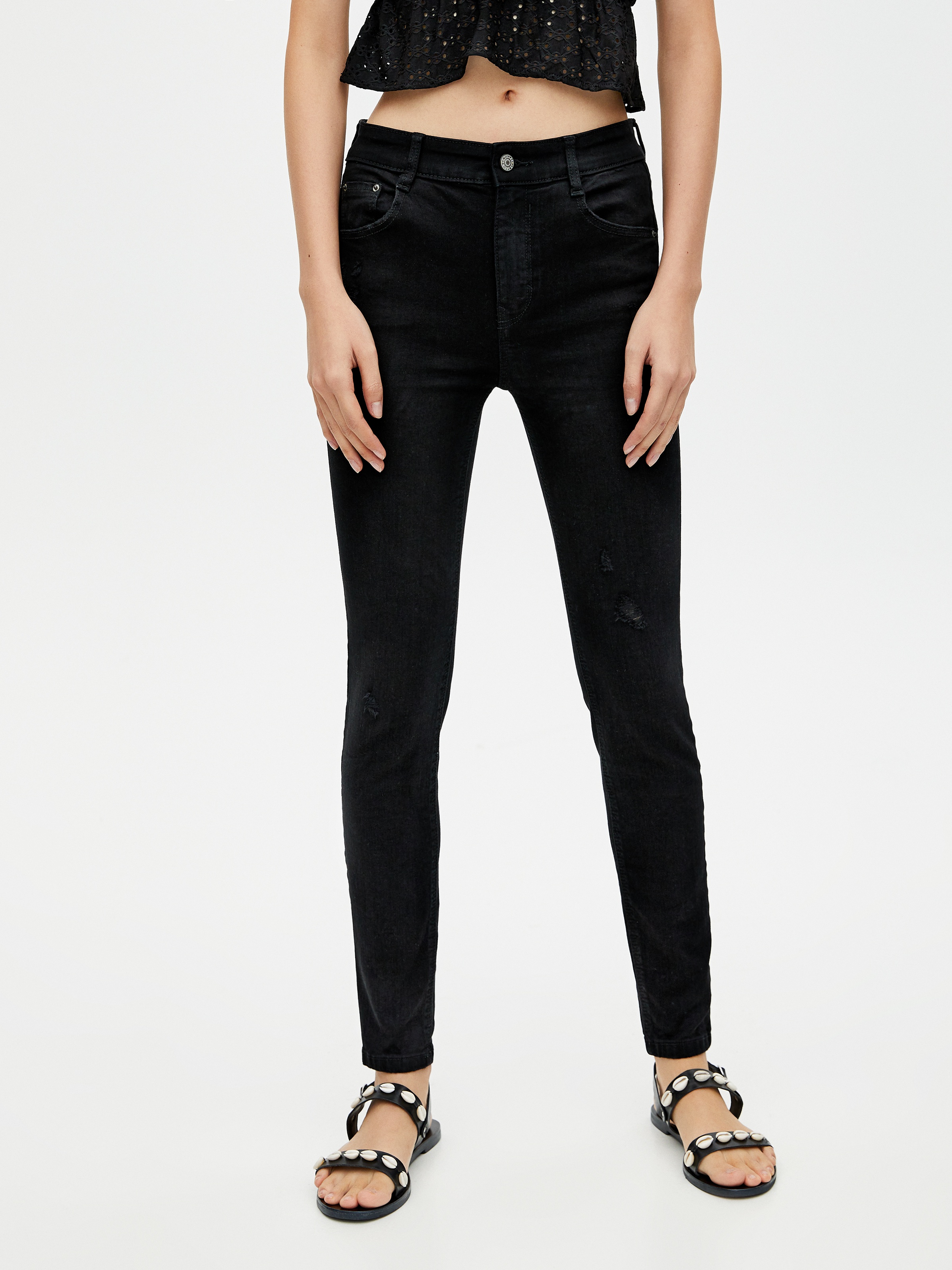 

Джинсы Pull & Bear 5683/329/800 40 Черные джинс