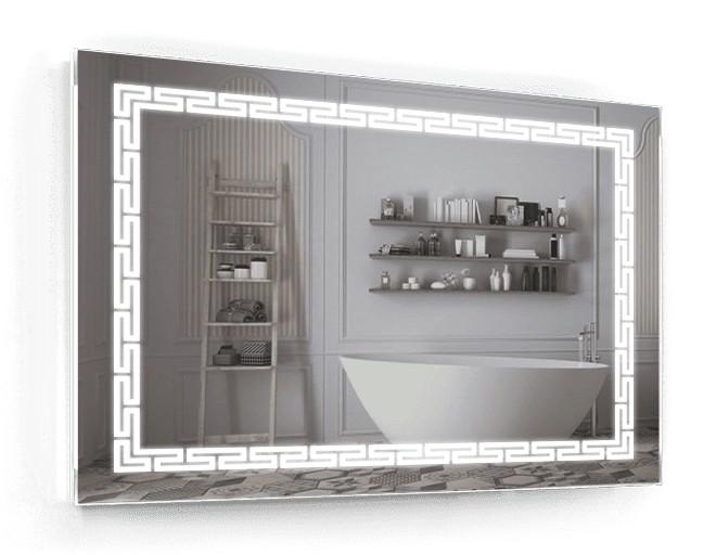 

Зеркало c LED подсветкой Smart Mirror сенсорное Catania SK 120х80 см Прямоугольное
