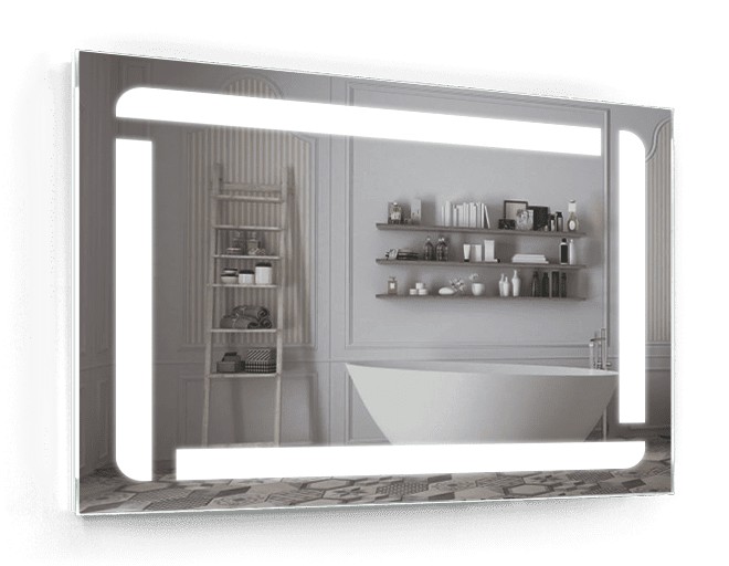 

Зеркало c LED подсветкой Smart Mirror сенсорное Bolzano SK 100х80 см Прямоугольное