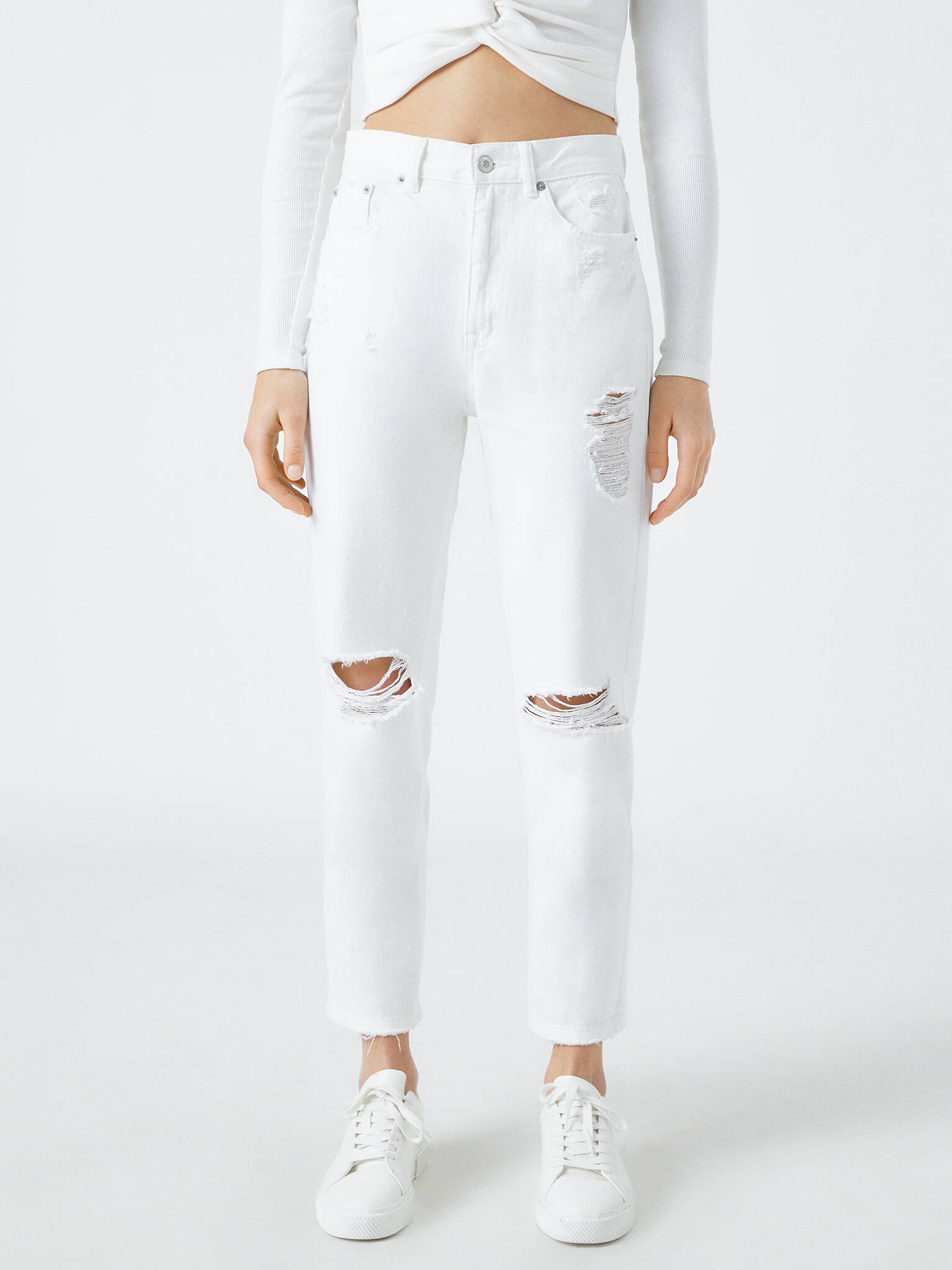 

Джинсы Pull & Bear 5684/301/250 34 Белые