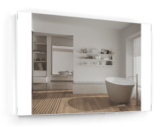 

Зеркало c LED подсветкой Smart Mirror сенсорное Bari SK 140х90 см Прямоугольное