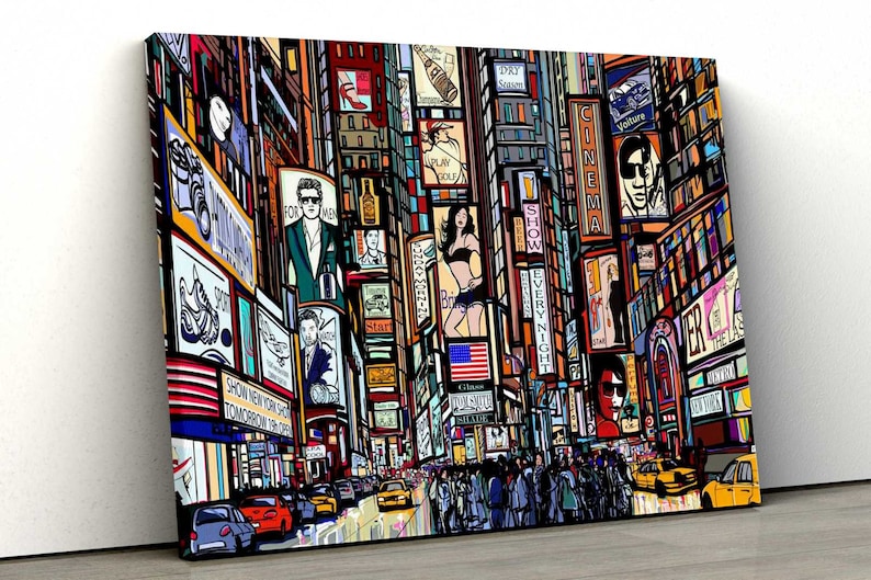 

Картина на холсте Арт улицы в Нью-Йорке51x34 см (298)