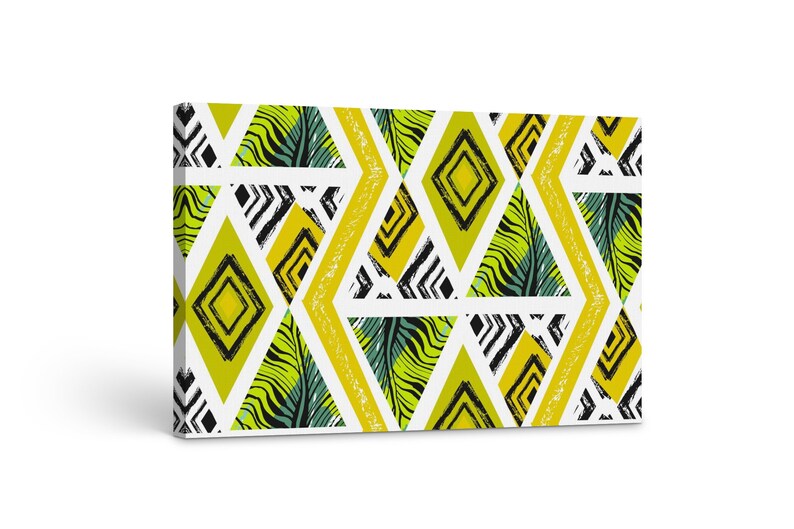 

Картина на холсте Абстракция ромбы 81x54 см (193)