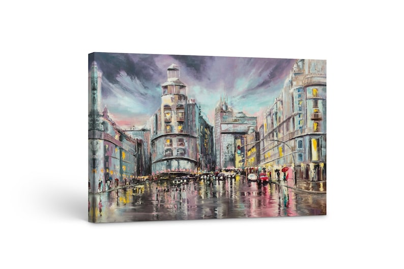 

Картина на холсте Старый город Мадрид51x34 см (220)