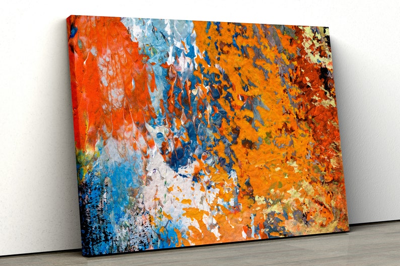 

Картина на холсте Цветная абстракция, живопись 122x81 см (69)