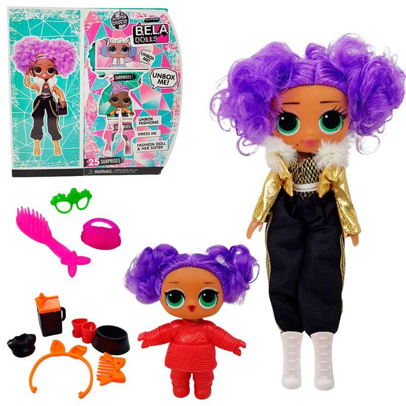 

Игровой набор кукла BELA DOLLS старшая сестра и младшая 24K D.J. BL1175-1