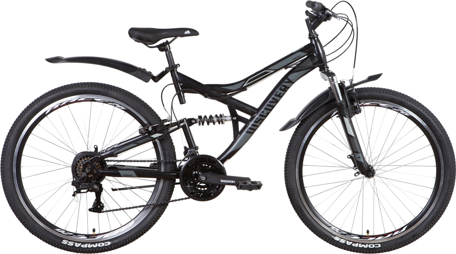 

Велосипед Discovery Canyon AM2 Vbr 26" 17.5" (м) 2022 Черно-серый (OPS-DIS-26-448)