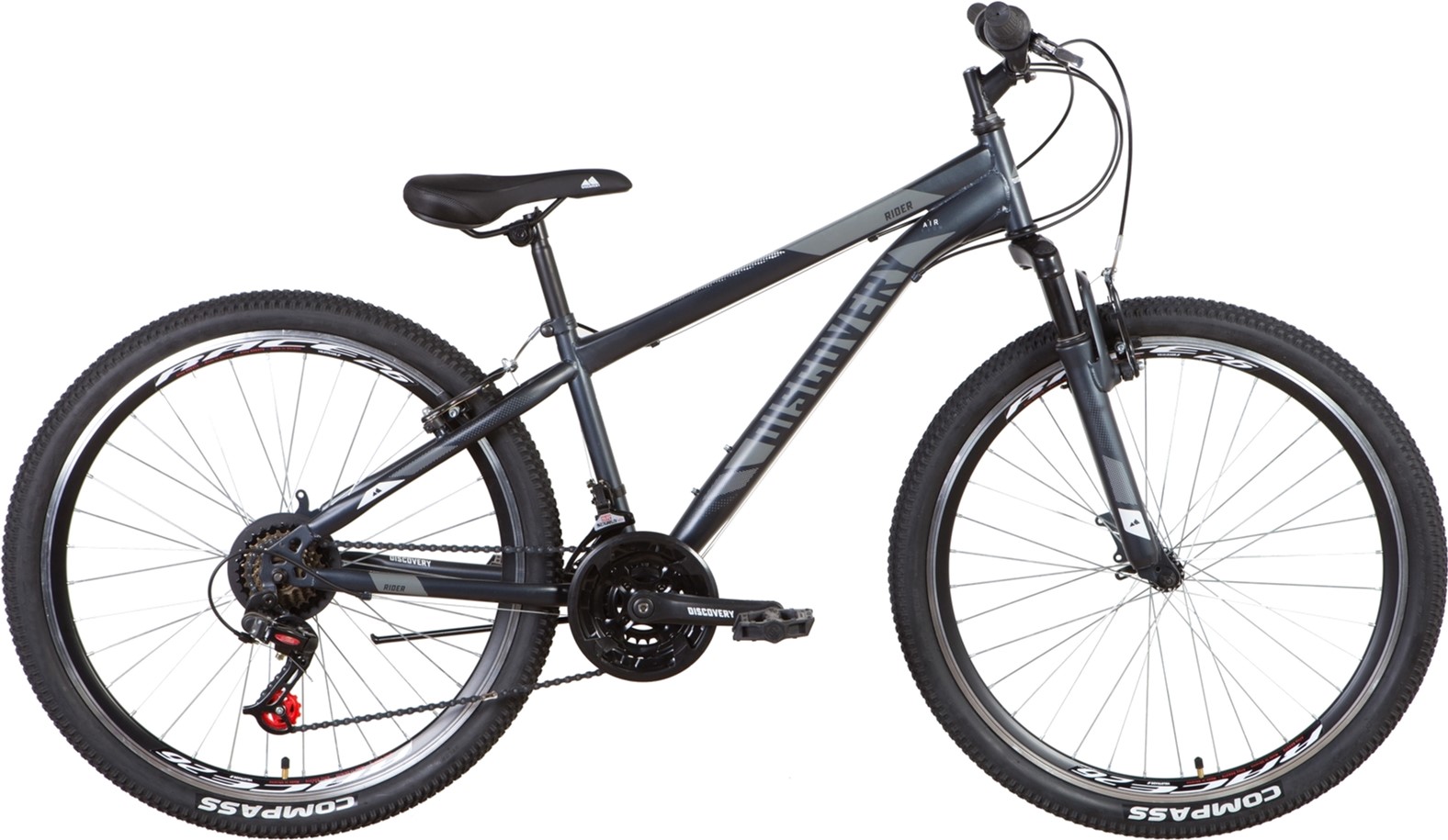 

Велосипед Discovery Rider AM Vbr 26" 13" (м) 2022 Графитовый (OPS-DIS-26-532)