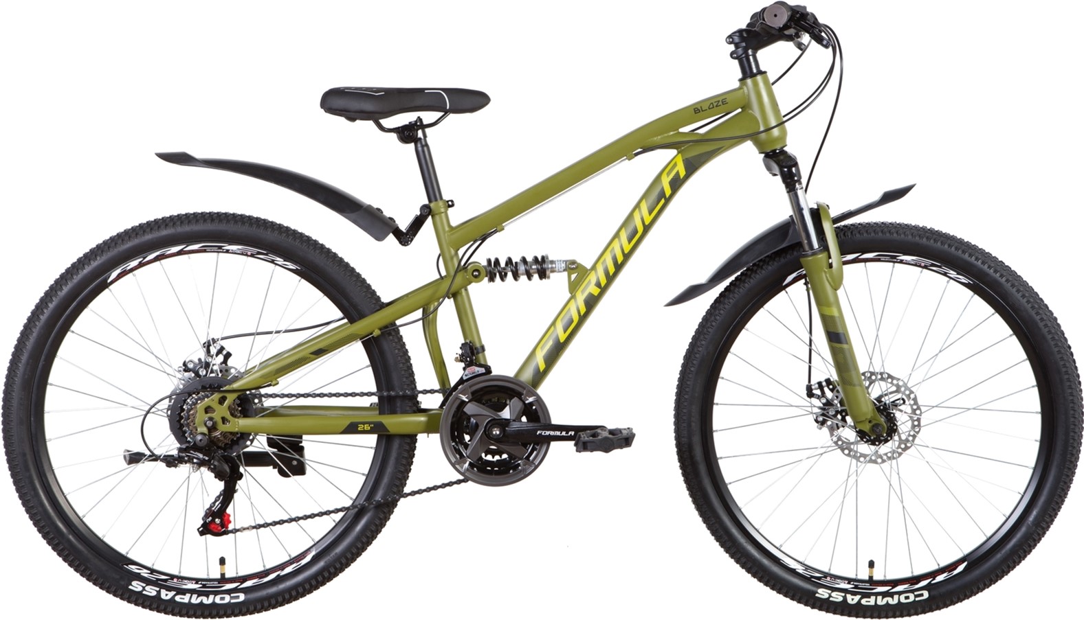 

Велосипед Formula Blaze AM2 DD 26" 15" (м) 2022 Хаки (OPS-FR-26-654)