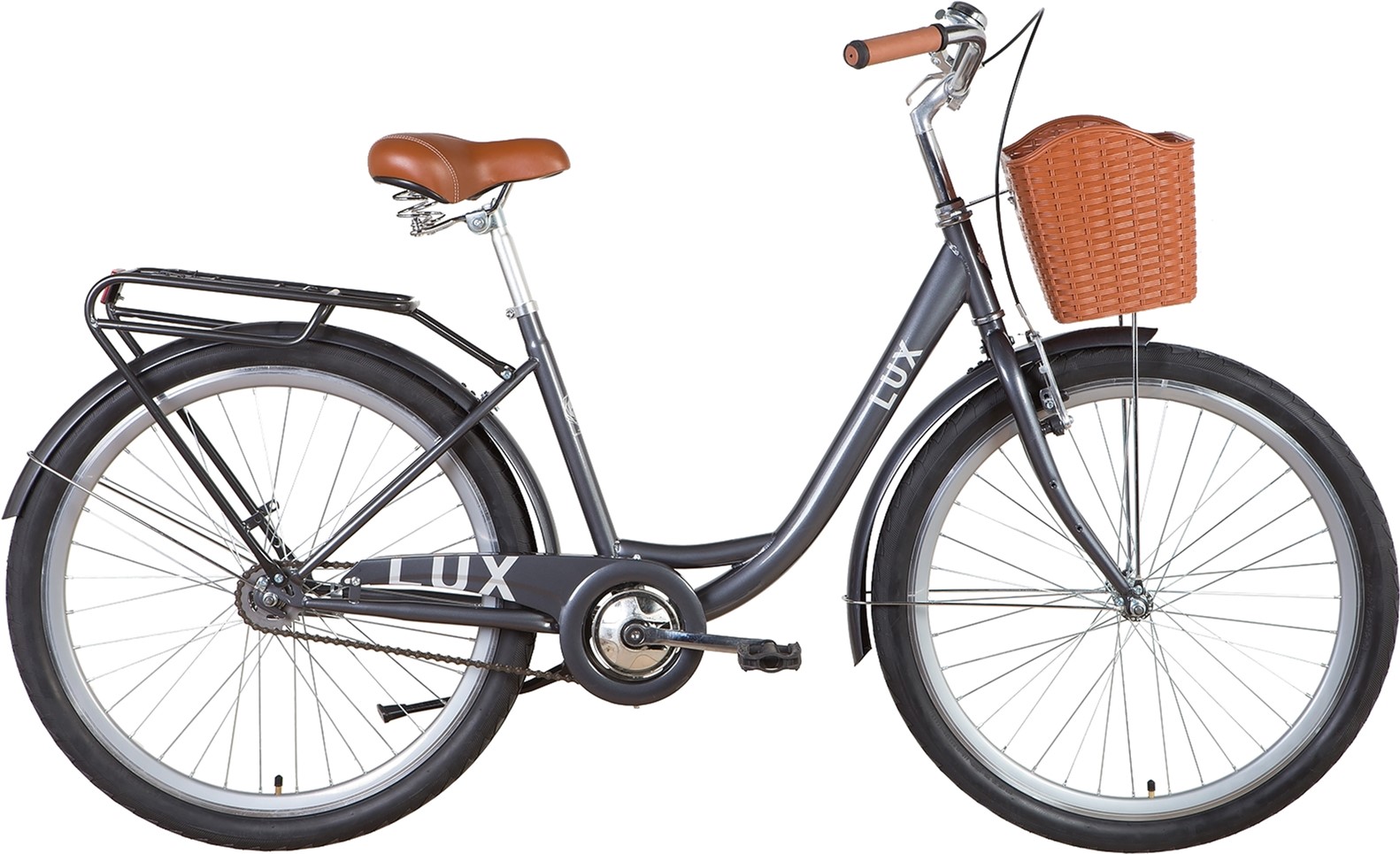 

Велосипед Dorozhnik LUX Velosteel 26" 17" 2022 Темно-серый (OPS-D-26-184)