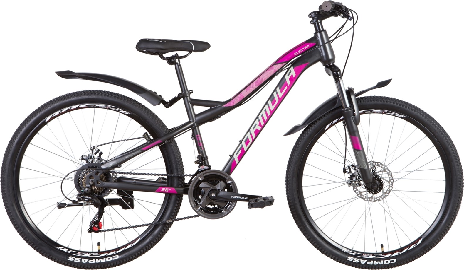 

Велосипед Formula Electra AM DD 26" 15" (м) 2022 Серо-розовый (OPS-FR-26-664)