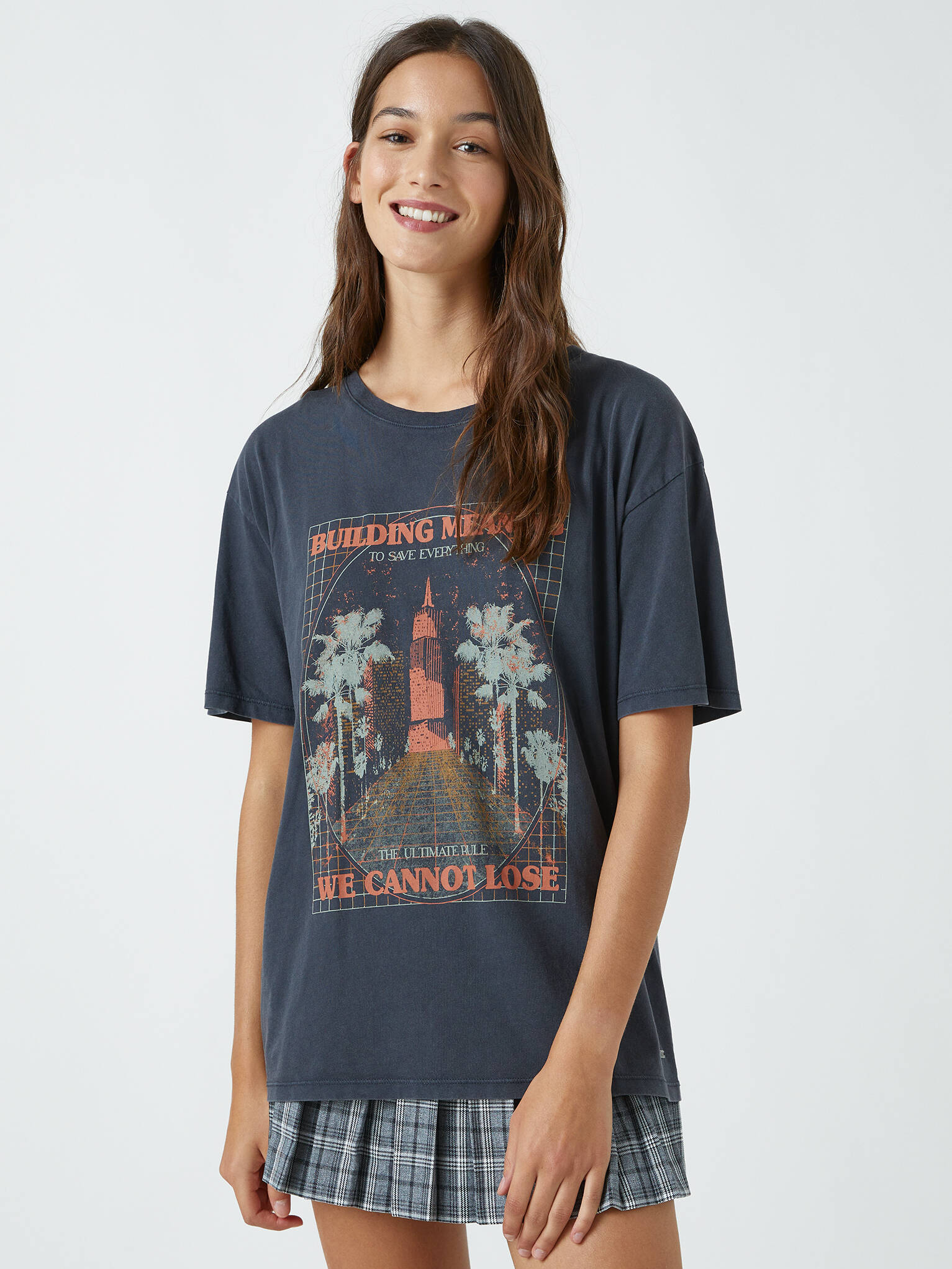 

Футболка Pull & Bear 9249/358/833  Серая, Футболка Pull & Bear 9249/358/833 XS Серая
