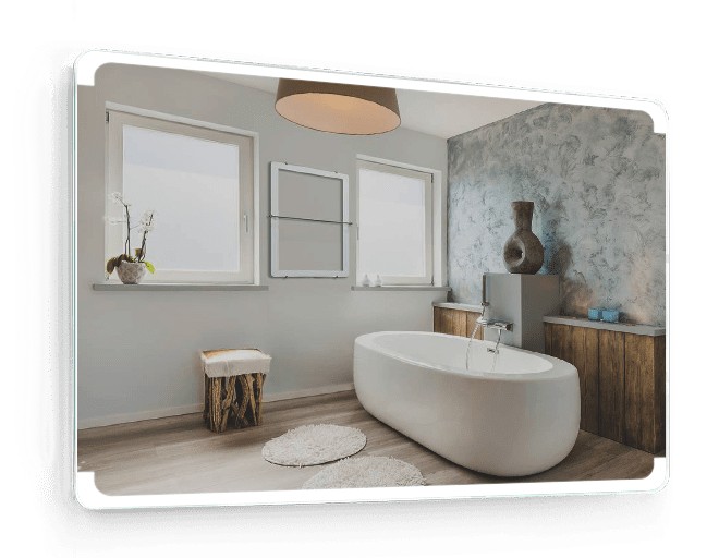 

Зеркало в ванную IP67 с подсветкой Smart Mirror сенсорное Ajacco SK 140х100 см влагостойкое