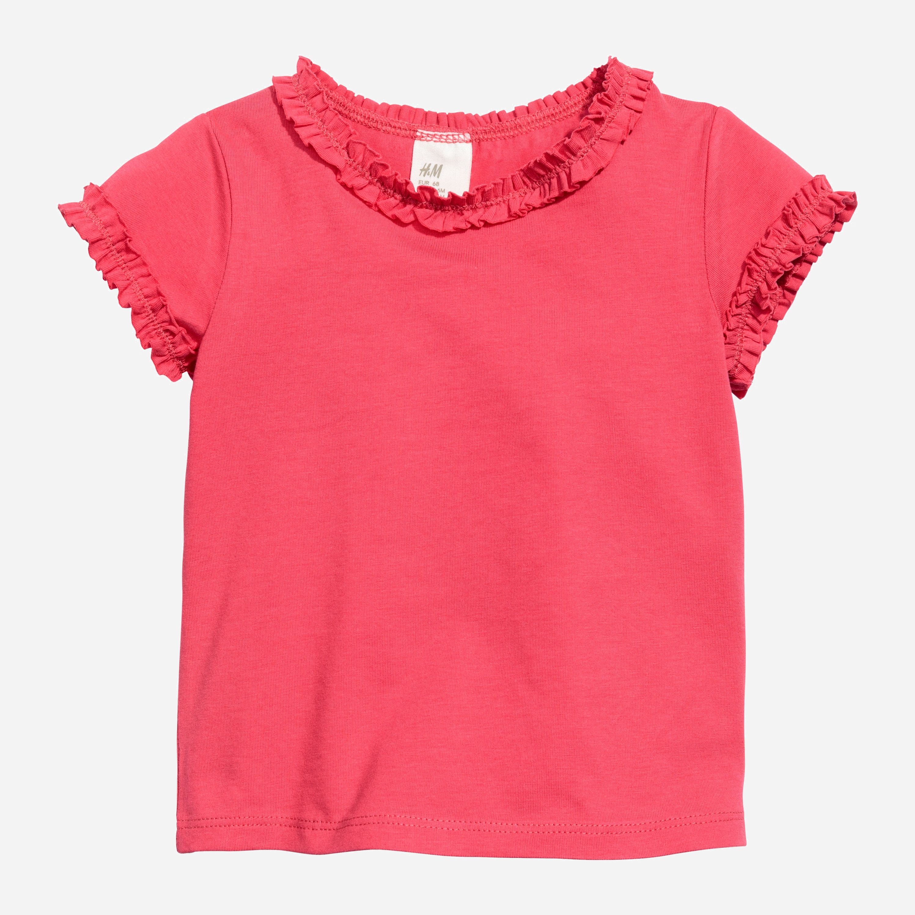 

Футболка H&M 5386236 68 см Красная