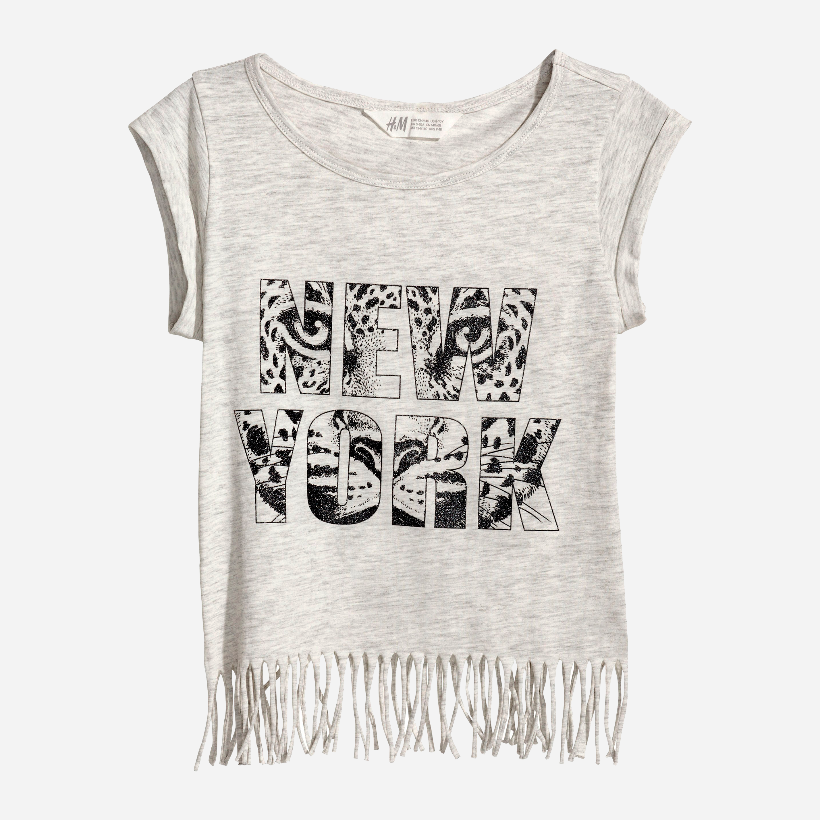 

Футболка H&M 5hm01120114 170 см Светло-серая