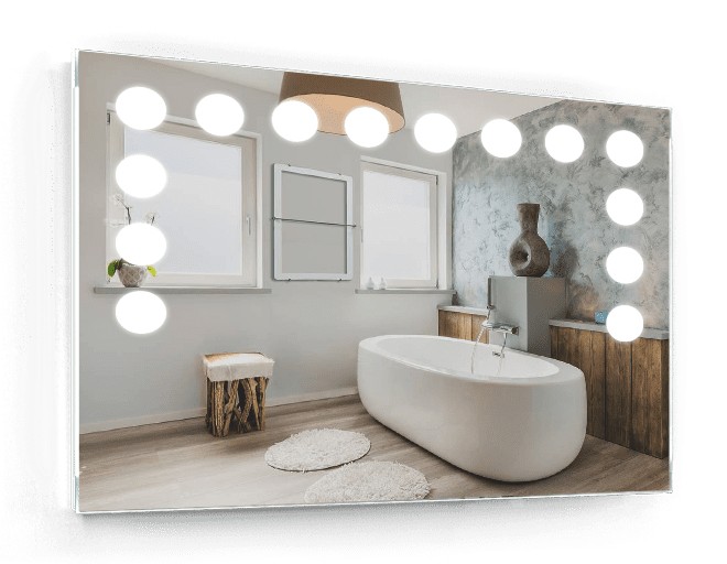 

Зеркало в ванную IP67 с подсветкой Smart Mirror сенсорное Carrara SK 100х80см влагостойкое