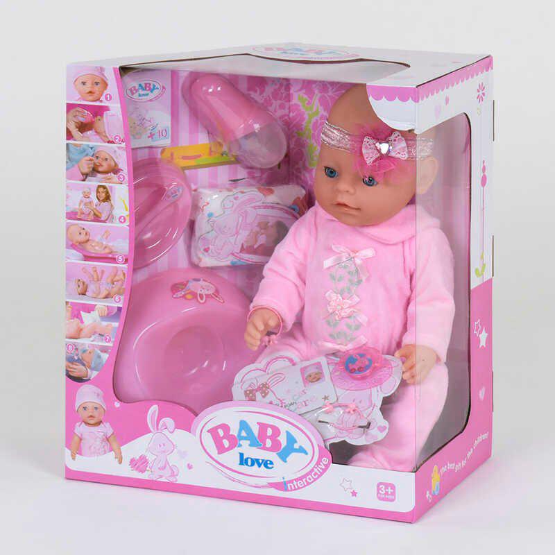 

Кукла пупс функциональный Baby Love 023 A8 функций, с аксессуарами