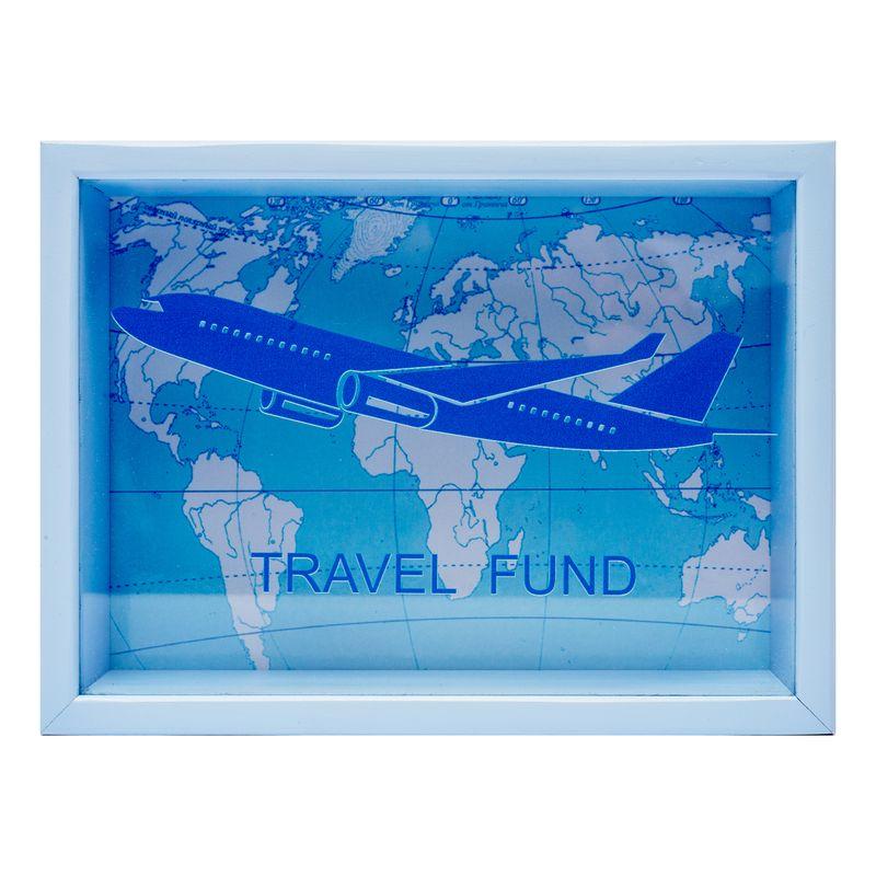 

Копилка для бумажных денег Travel Fund BST 710027 20х15 см. голубой