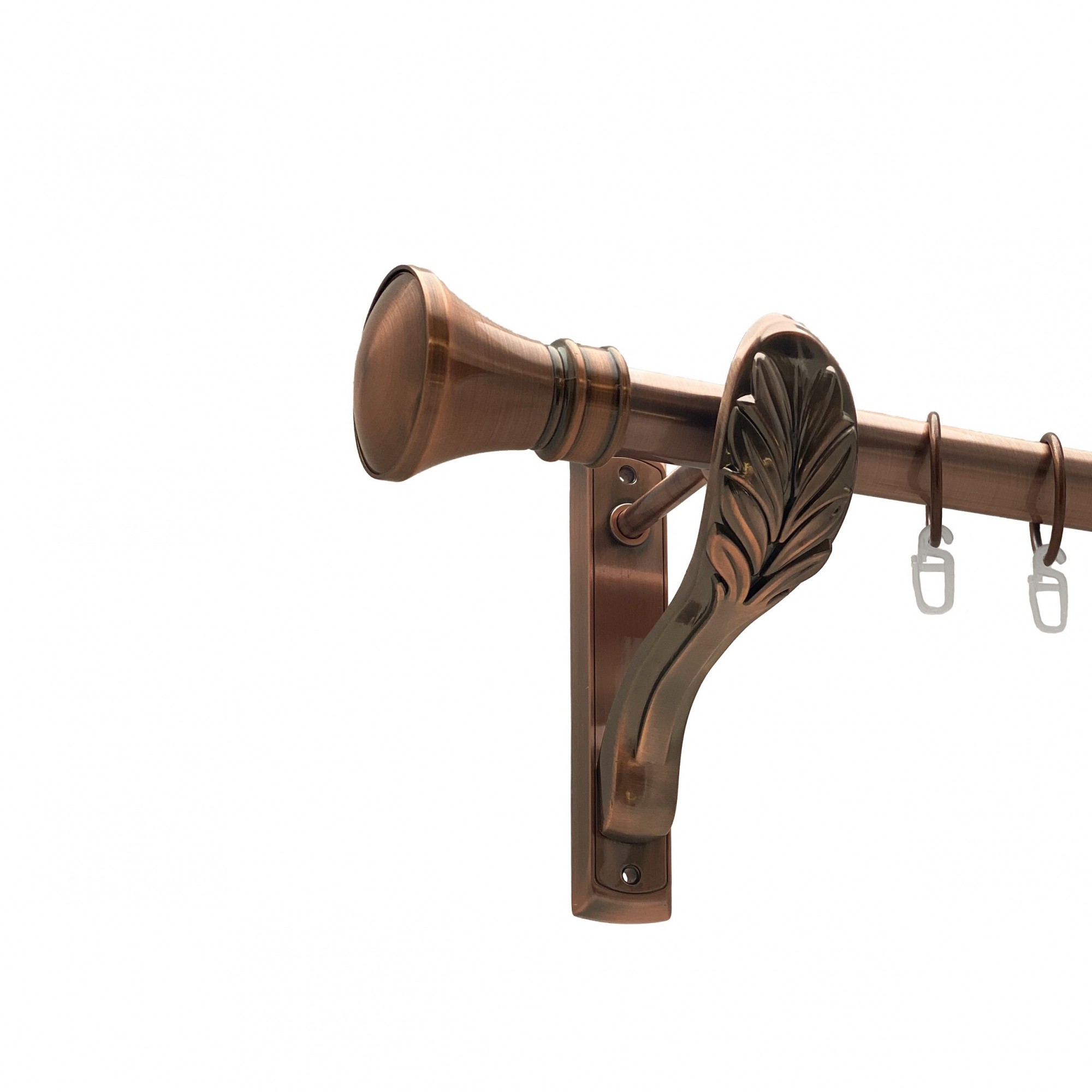 

Карниз Orvit Люксор металевий однорядний ретро гладка труба кільце металеве Мідь 25 мм 200 см (00-00016307)