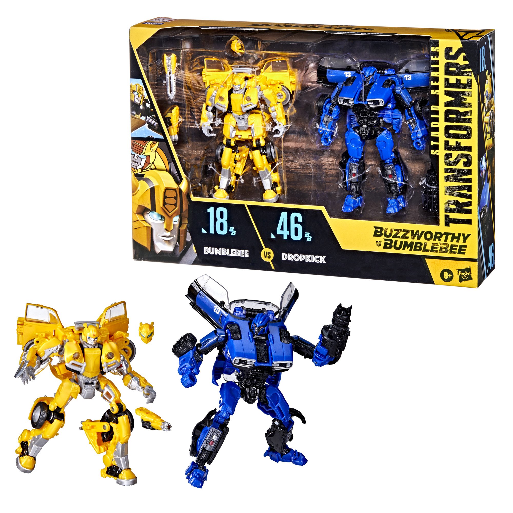 

Трансформер Бамблби Жук и Дропкик Крайслер Transformers Studio Series 18BB Bumblebee vs. 46BB Dropkick Hasbro F1995